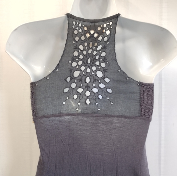 NWT Mudd Women's Halter Racer Back A-line Dress Black XS - Picture 8 of 11